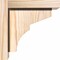 Ekena Millwork Monterey Smooth Corbel w/Backplate, Douglas Fir, 5 1/2"W x 8"D x 8"H COR06X08X08MON01SDF - alternate 3